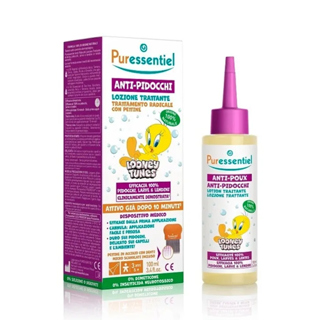 Puressentiel Lozione Antipidocchi 100 ml + Pettinino Edizione Warner